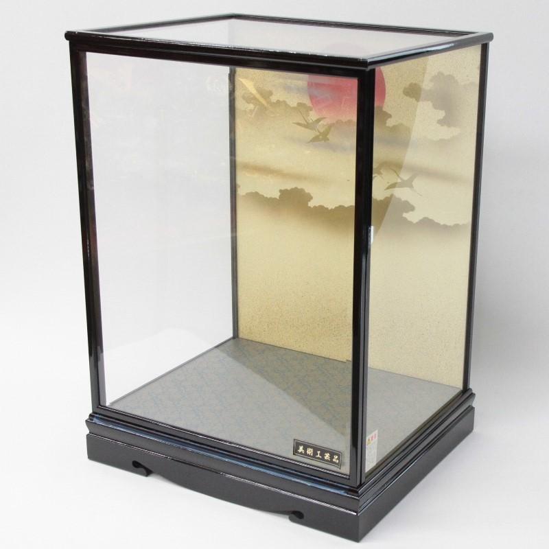 アウトレット品 五月人形ケース単品 63号 黒塗り面取り 兜用ケース 空