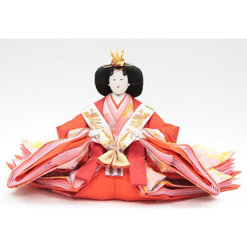 ひな人形　ひな祭り　八番 親王揃い アウトレット品 雛人形親王単体 人形のみ 八番親王 SB736（青/赤）金彩