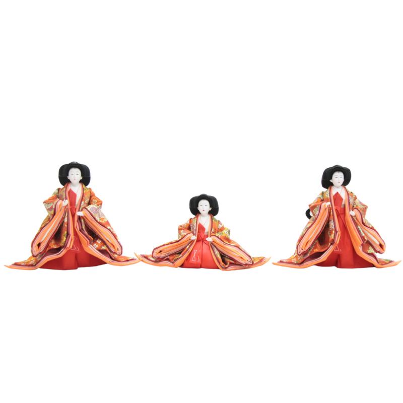 雛人形 三人官女 七宝柄 【公式通販】