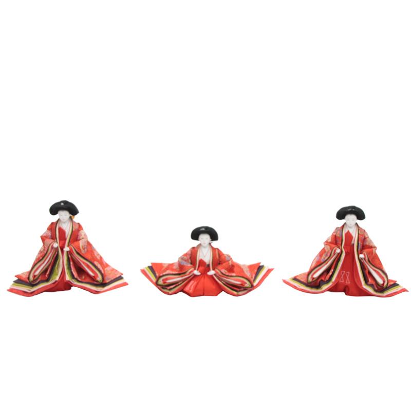 アウトレット品 雛人形三人官女単体 人形のみ 大三五官女 飾り幅120