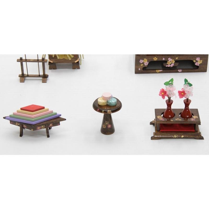 お雛お道具セット アウトレット品 雛道具お道具セット 六品 40号 親子六点セット