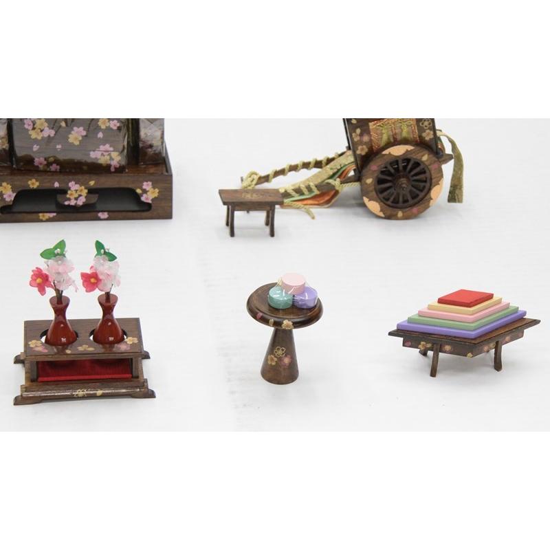 アウトレット品 雛道具お道具セット 六品 40号 親子六点セット