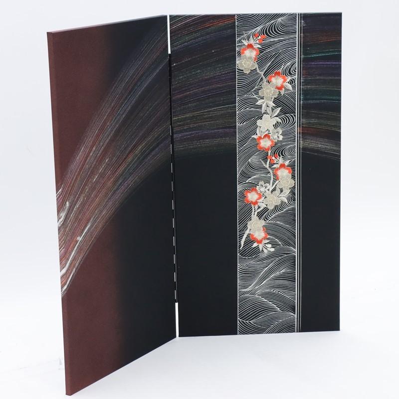 アウトレット品 雛人形三月屏風 屏風のみ 23号 天の川 黒 22a-ya