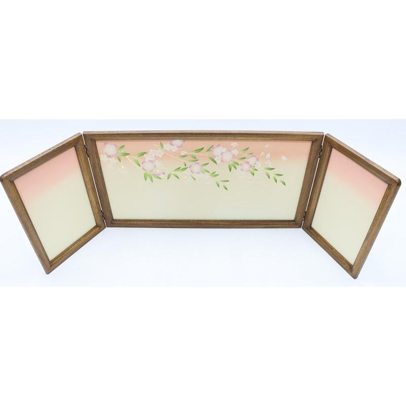 アウトレット品 雛人形三月屏風 屏風のみ 13号 セイカ 金彩枝垂桜 古代