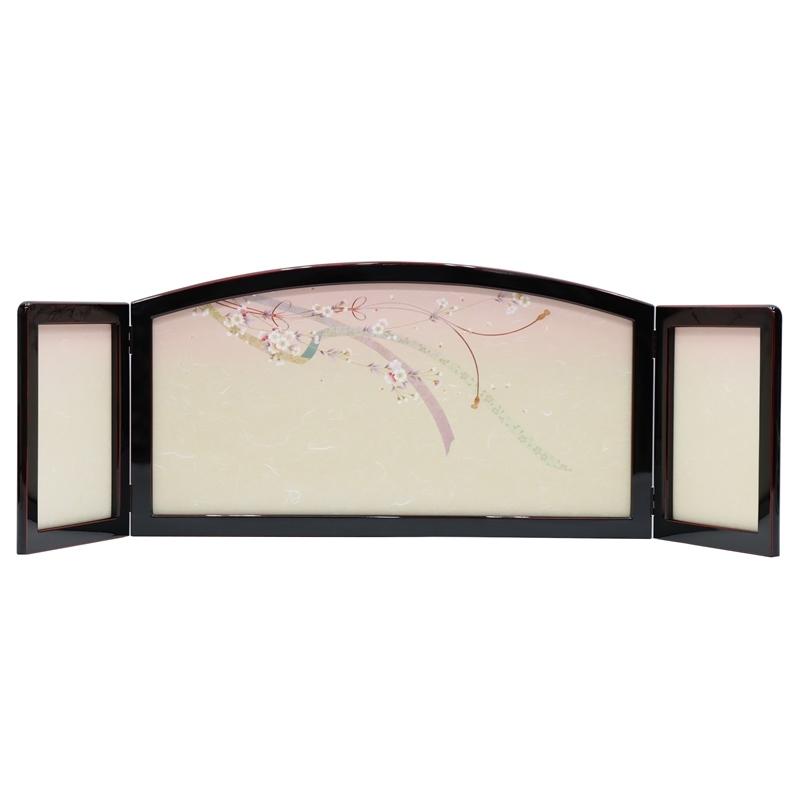 アウトレット品 雛人形三月屏風 屏風のみ 15号 金彩のし 祇園 曙塗 22a