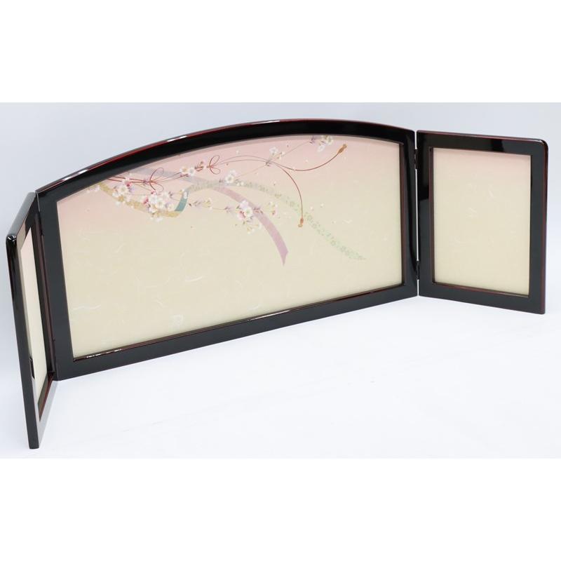 アウトレット品 雛人形三月屏風 屏風のみ 15号 金彩のし 祇園 曙塗 22a