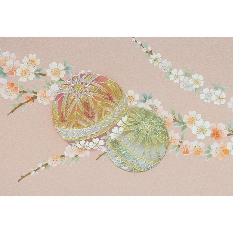 アウトレット品 雛人形三月屏風 屏風のみ 13号 手まり桜(茶) 金彩蒔絵