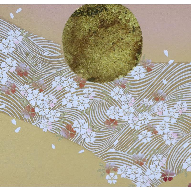 アウトレット品 雛人形三月屏風 屏風のみ 12号 群鶴 飛翔金 二曲屏風