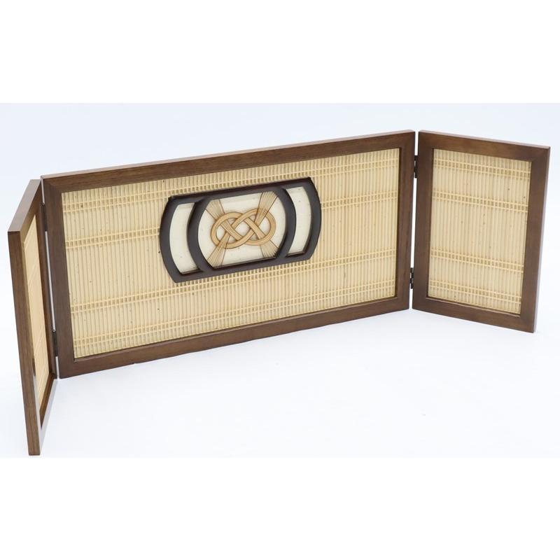 アウトレット品 雛人形三月屏風 屏風のみ 12号 中宮 竹細工 三曲屏風