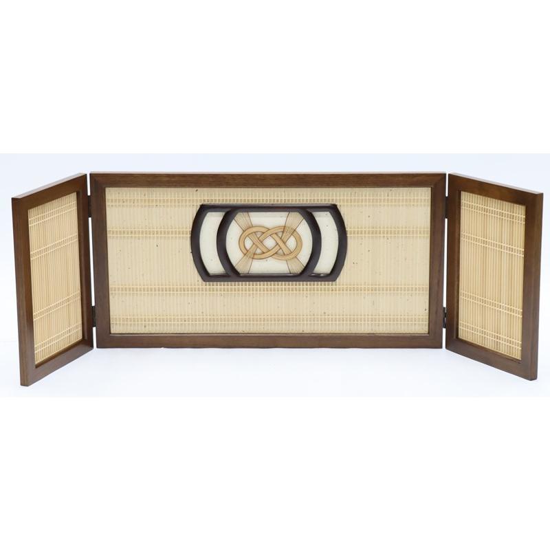 アウトレット品 雛人形三月屏風 屏風のみ 12号 中宮 竹細工 三曲屏風