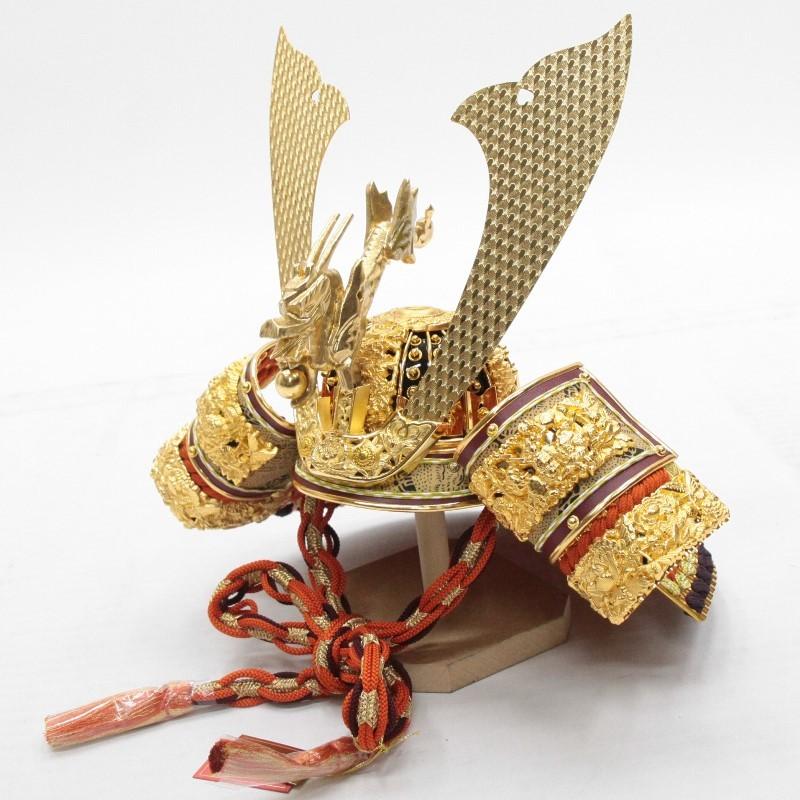 アウトレット品 五月人形兜 単品 15号 京兜 総鍍金本仕立 櫃付 22a-ya