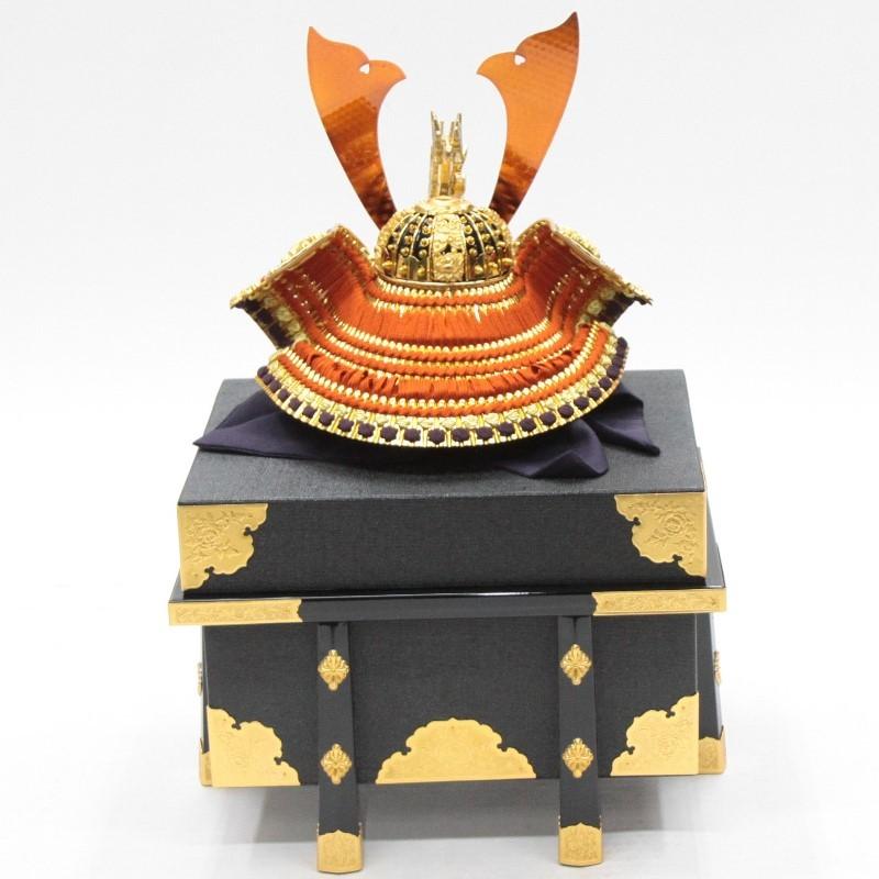 アウトレット品 五月人形兜 単品 15号 京兜 総鍍金本仕立 櫃付