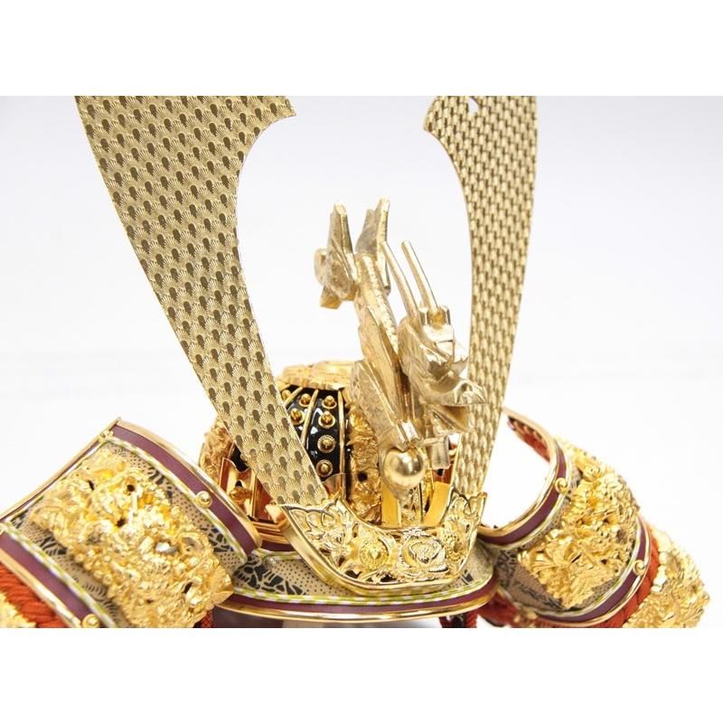 アウトレット品 五月人形兜 単品 15号 京兜 総鍍金本仕立 櫃付 22a-ya