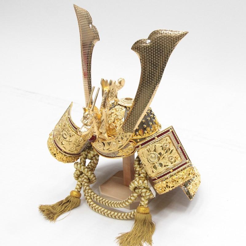 アウトレット品 五月人形兜 単品 25号 煌龍 段縅 メノウ玉 櫃付 22a-ya