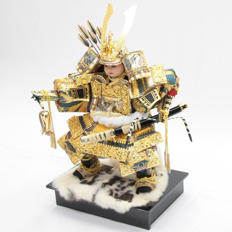 子ども大将人形 アウトレット品 五月人形子ども大将 単品 10号 子供大将 SA グリーン