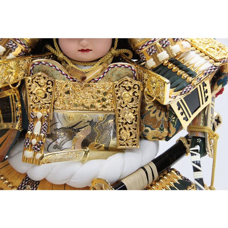 アウトレット品 五月人形子ども大将 単品 10号 子供大将 SA グリーン