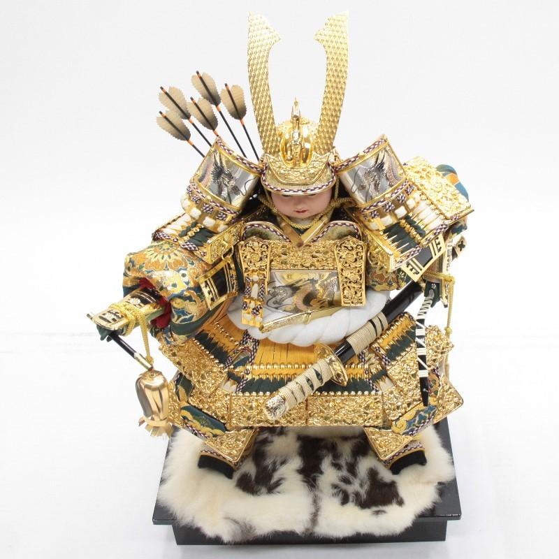 アウトレット品 五月人形子ども大将 単品 10号 子供大将 SA グリーン