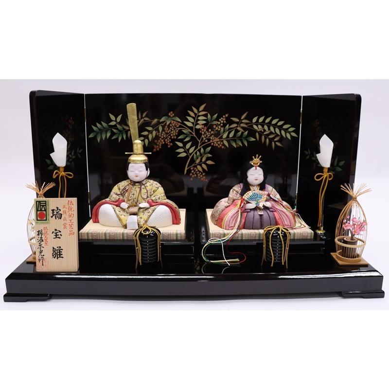 柿沼東光 作 江戸木目込人形 千歳雛　雛人形セット　正絹 西陣織 親王飾 美品 雛人形 | 株式会社柿沼人形 | 株式会社柿沼人形