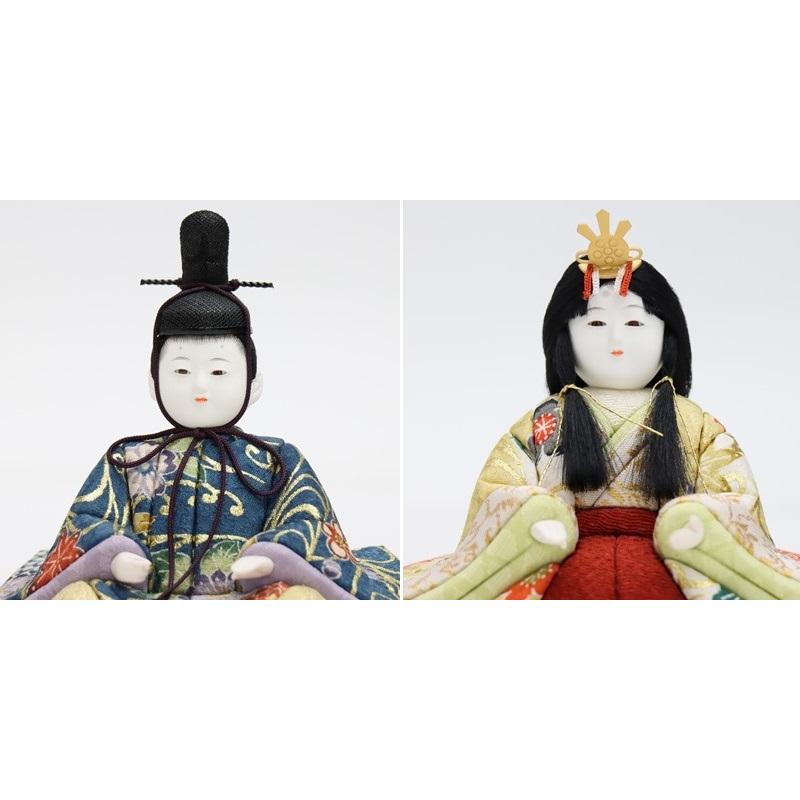 アウトレット品 雛人形五人 三段飾り 木目込み雛 彩宴 コンパクト縦型