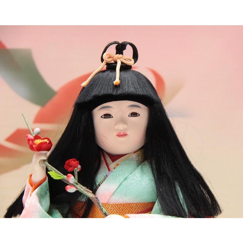 アウトレット品 雛人形童人形 10号 水仙人形 二人 扇梅 舞踊人形 日本