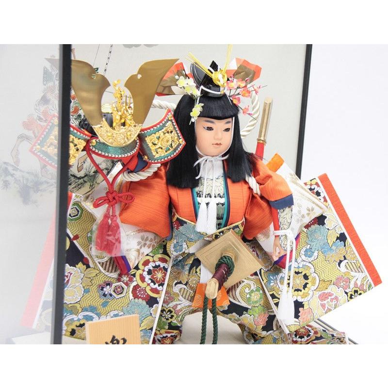 市場 アウトレット品 武者人形 五月人形ケース人形 8号 日本人形 暫 幅50.5cm