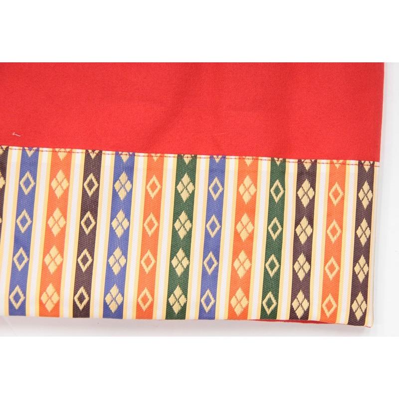 アウトレット品 三月毛せん 雛人形用 30×7 メルトン 繧繝付き 赤毛氈