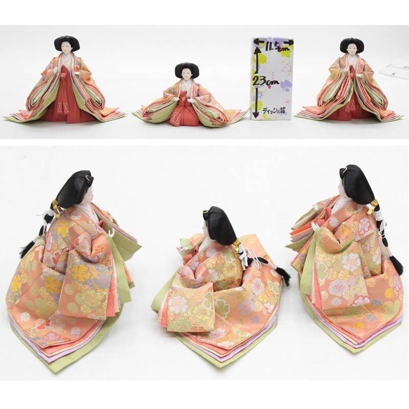 アウトレット品 雛人形五人三段飾り 五人飾りセット 草園 金沢箔セット