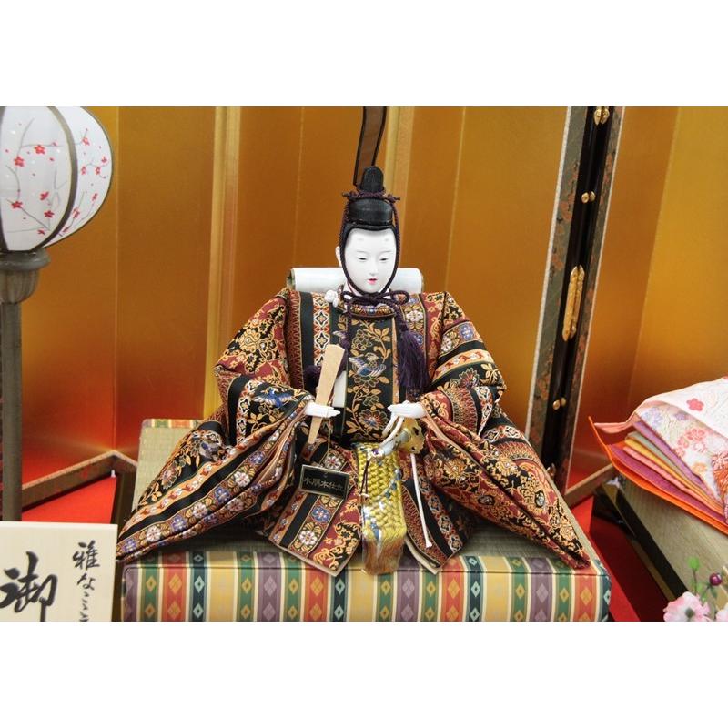 アウトレット品 雛人形五人三段飾り 五人飾りセット 草園 金沢箔セット