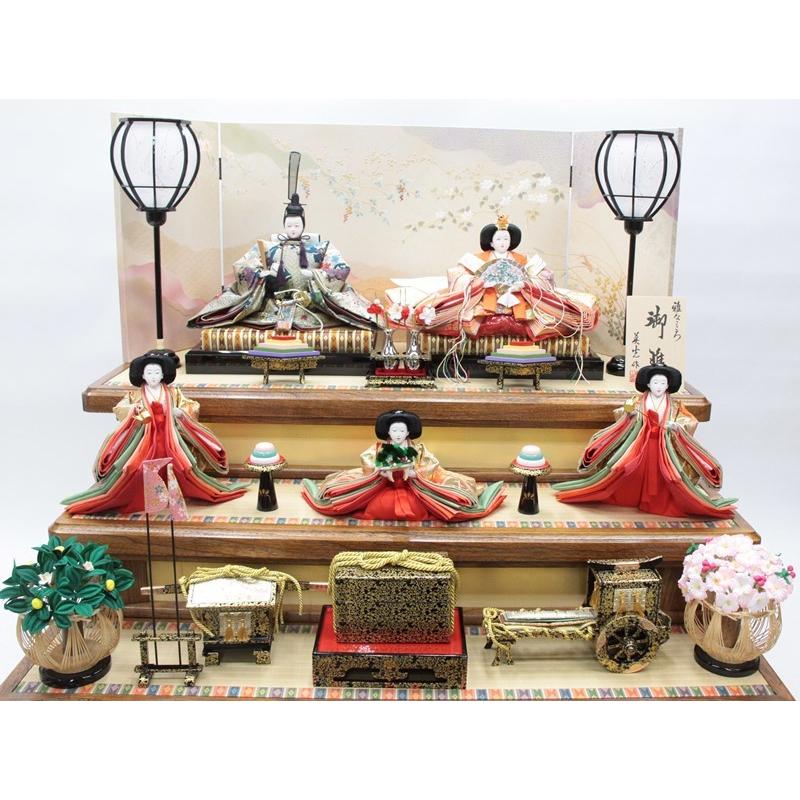 アウトレット品 雛人形五人三段飾り 五人飾りセット 彩華セット 22a-ya