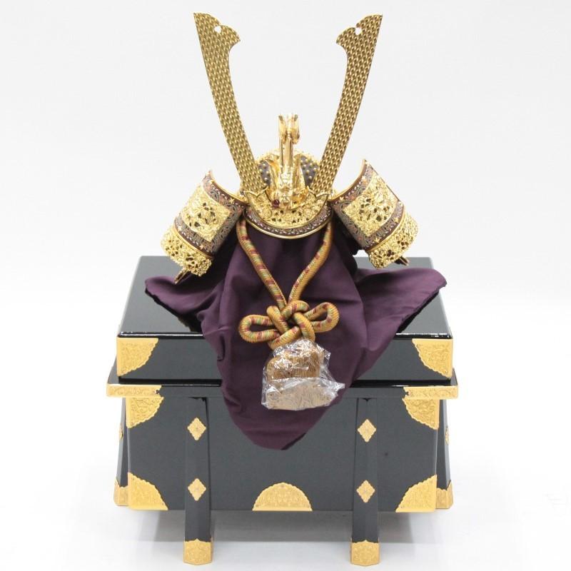 アウトレット品 五月人形兜 高床台平飾り 18号ト 京極 網代セット 組立