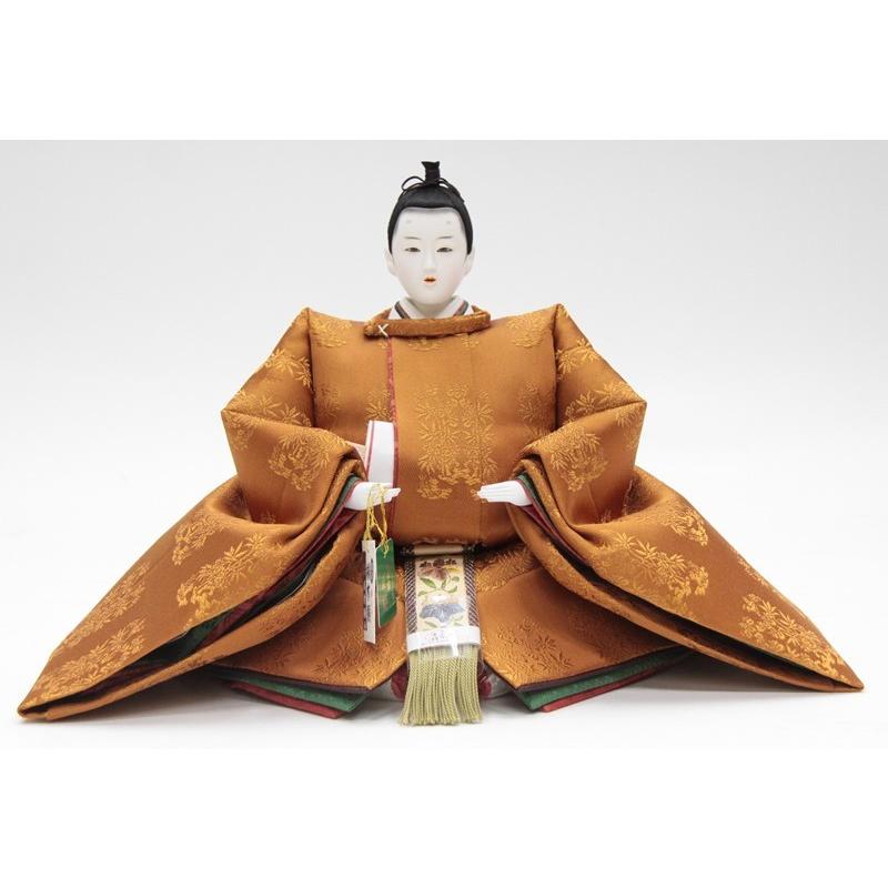アウトレット品 雛人形親王単品 人形のみ 京七番 松寿作 貴船 黄櫨染