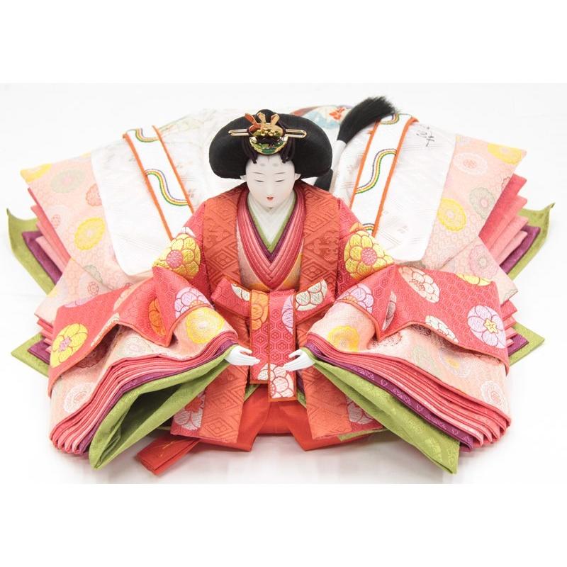 アウトレット品 雛人形親王単品 人形のみ 京七番 松寿作 貴船 黄櫨染