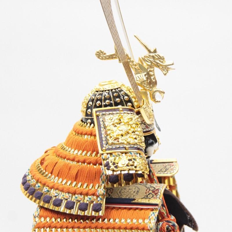 アウトレット品 五月人形鎧 単品 12号 吉祥 朱赤威 櫃付 22a-ya-2960