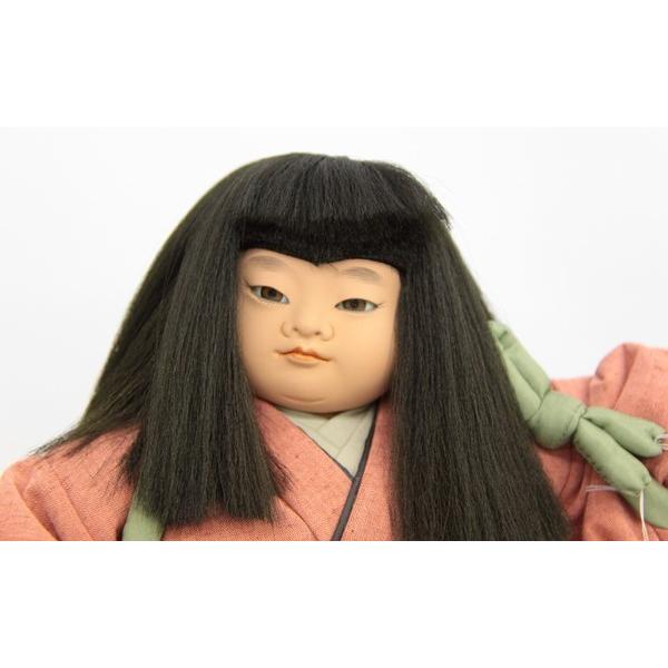 五月人形 ケース入り金太郎人形 特製10号 鉞（まさかり） 黒塗り