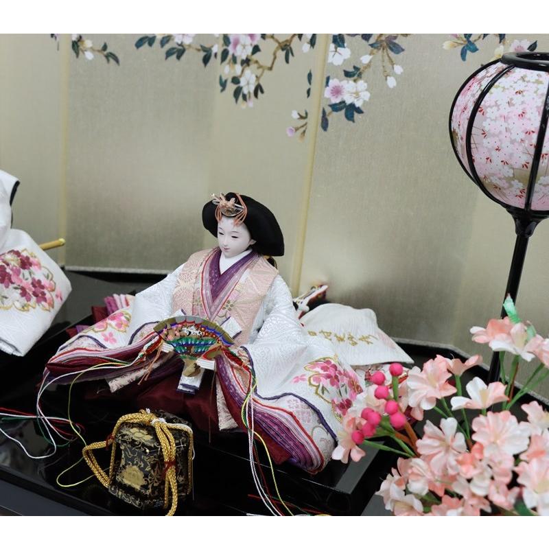 【〜6/6まで出品】 雛人形 親王平飾り 田村芙紗彦 熊倉基安101頭 京十番 大桜花々 hn328 2hs1857 223to1878 【L2804846233】(101200円)