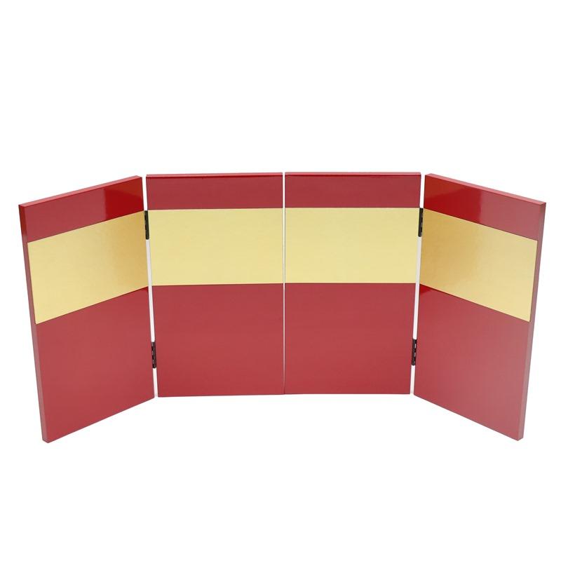 アウトレット品 屏風 屏風のみ 13号 二曲一双屏風 赤塗 二引金 23a-ya