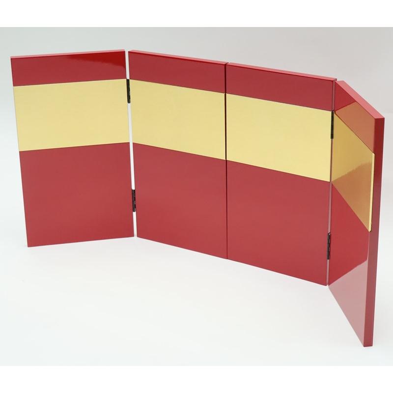 アウトレット品 屏風 屏風のみ 13号 二曲一双屏風 赤塗 二引金 23a-ya