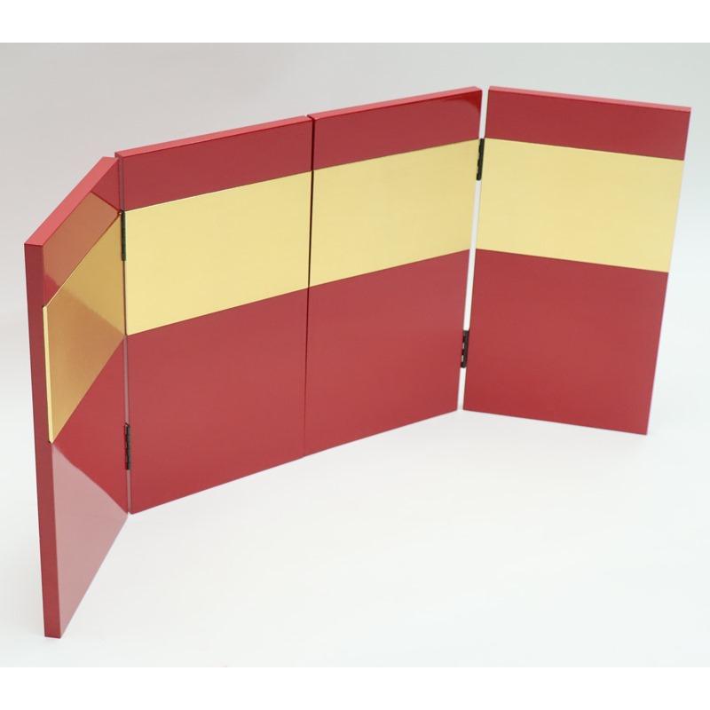 アウトレット品 屏風 屏風のみ 13号 二曲一双屏風 赤塗 二引金 23a-ya