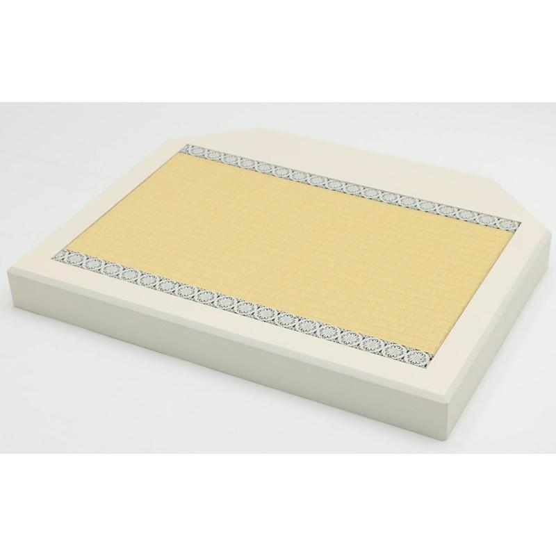 アウトレット品 平飾台 台のみ 60号 六角台 ハードサテン白（タタミ張） 23a-ya-0700の画像