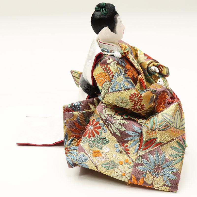 アウトレット品 雛人形 親王単品 人形のみ 十番親王 金茶 赤毛せん