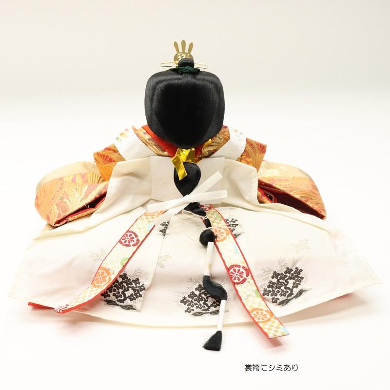 アウトレット品 雛人形 親王単品 人形のみ 十番親王 金茶 赤毛せん