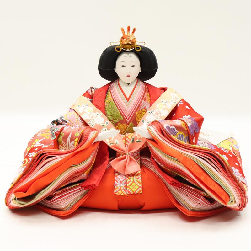 降車口品 雛人形 親王単品 あやつり人形のみ 八番親王 花もも 赤毛せん・親王台付き添い人 24a-ya-0112