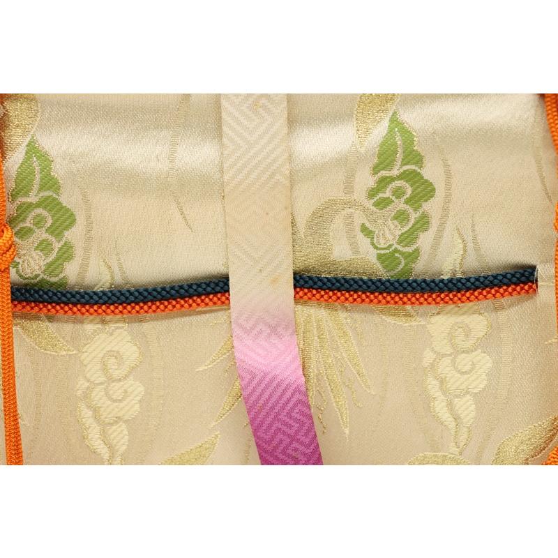アウトレット品 屏風 単品 13号 几帳 三曲屏風 赤 24a-ya-0500の画像