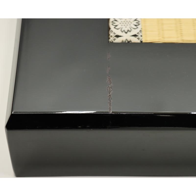 アウトレット品 平飾台 単品 30号 黒塗り畳台 24a-ya-0530の画像