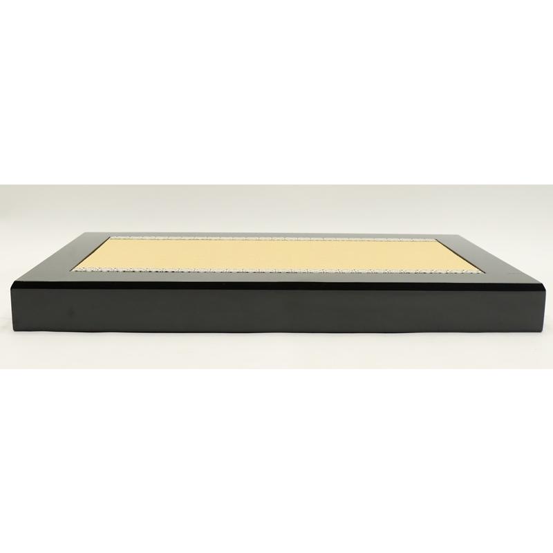 アウトレット品 平飾台 単品 30号 黒塗り畳台 24a-ya-0530の画像