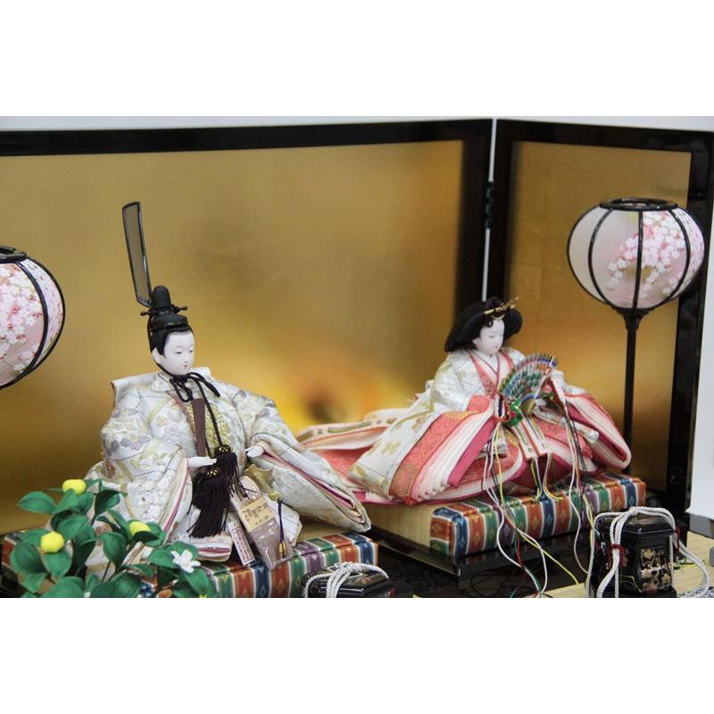 1点物ワンランク上の正絹汕頭刺繍お雛様吉徳大光平飾り