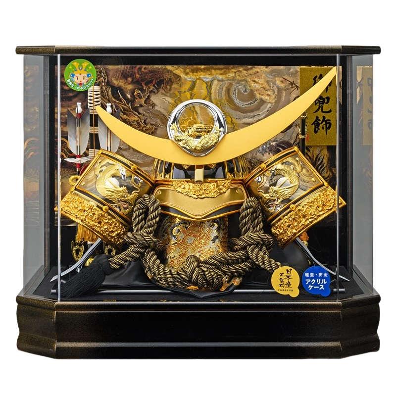 五月人形 ケース入り 着用兜飾り 天竜 上杉謙信の兜 fn3-6