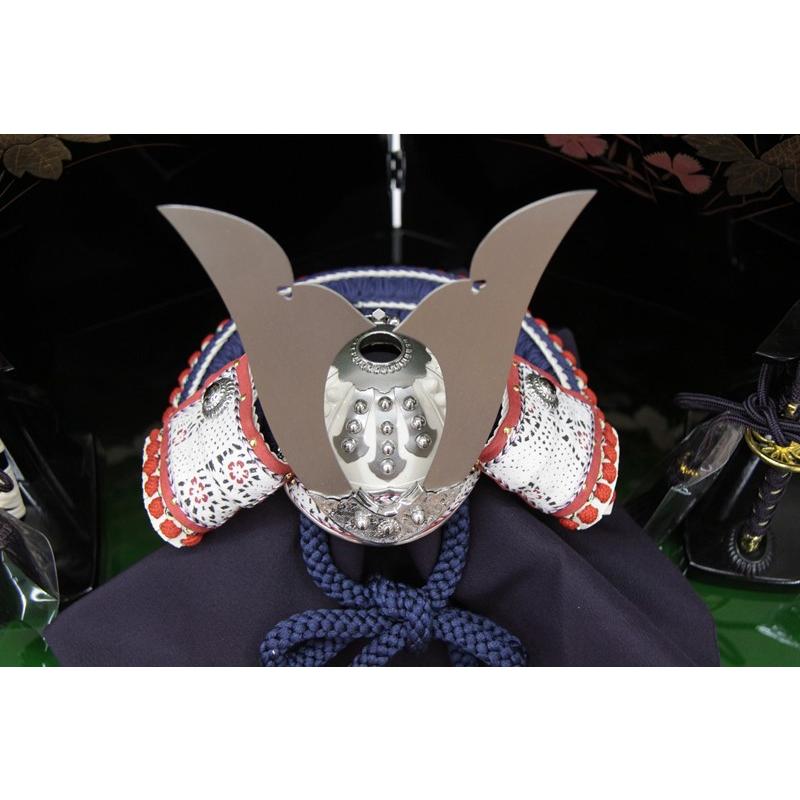 五月人形 兜 収納飾り 1/4（245to0108）加藤良 ym1124n（gk168b/yb1074