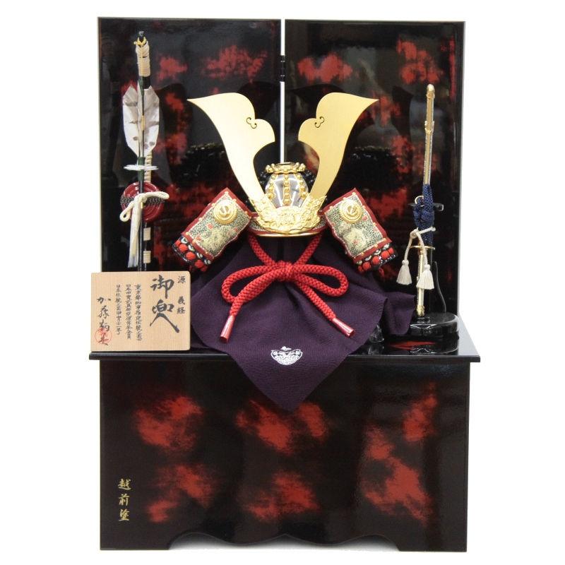 置き物　鉄兜 兜 鉄錆地六十二間筋兜 鹿角脇立 (BU-070319)｜刀・日本刀の販売