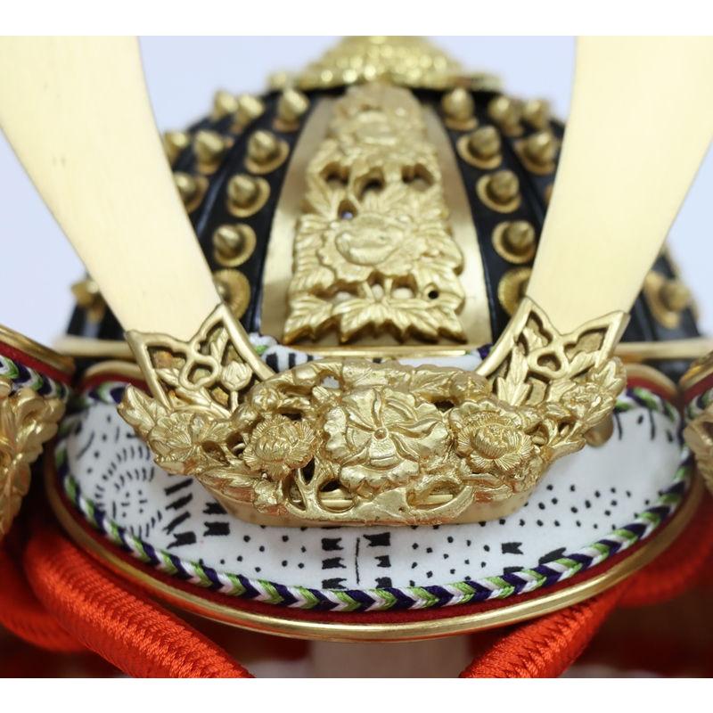 飾兜 8号 兜飾り 純金箔合わせ鉢 正絹威